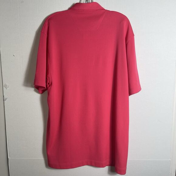 Nike Golf DriFIT Polo Shirt Men XL Pink Performance Knit Short Sleeve Swish Logo - Picture 3 of 10